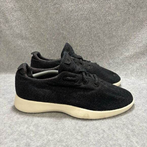 Allbirds Women's Wool Runners Running Shoes Size 9 Grey & White Low Top Sneakers - Picture 3 of 8